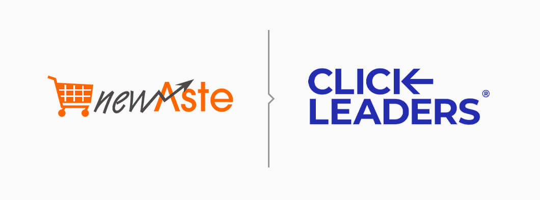Przykład zmiany logo marki - porównanie starego i nowego logo